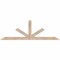 Ekena Millwork Saratoga Smooth Timber Gable Bracket, Douglas Fir, 72"W x 24"H x 3 1/2"D x 3 1/2"F, 8/12 Pitch GBW072X24X0404SAR00SDF - alternate 1